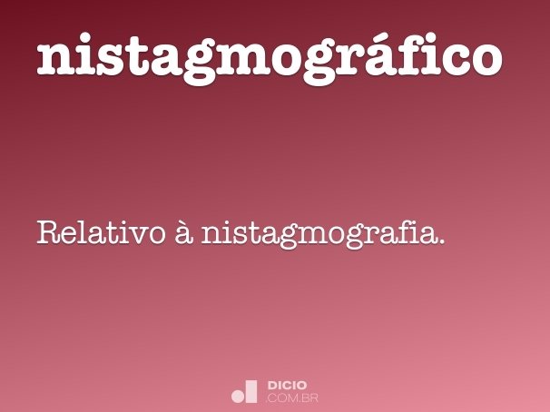 nistagmográfico