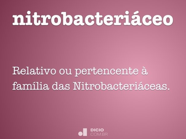 nitrobacteriáceo