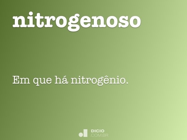 nitrogenoso
