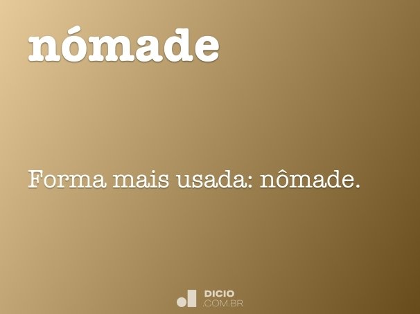 nómade