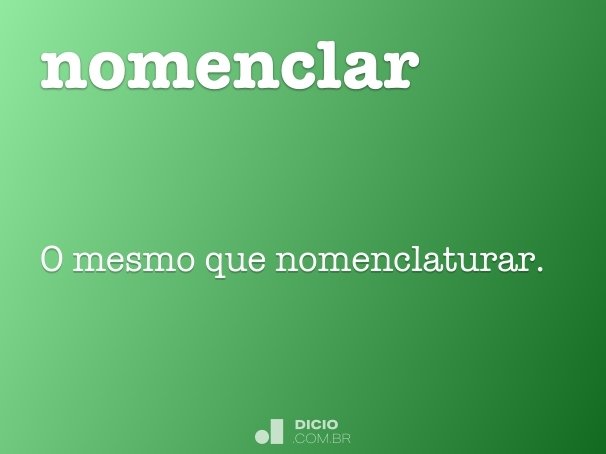 nomenclar