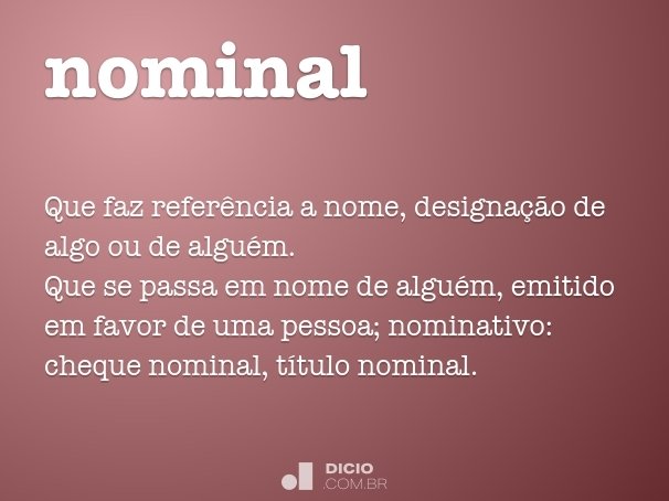 nominal