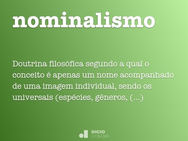 nominalismo