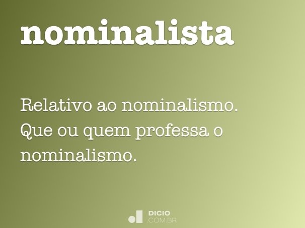 nominalista