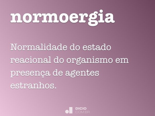 normoergia