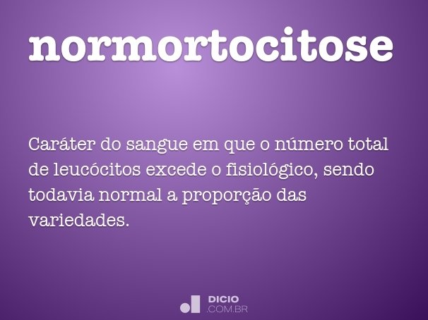 normortocitose