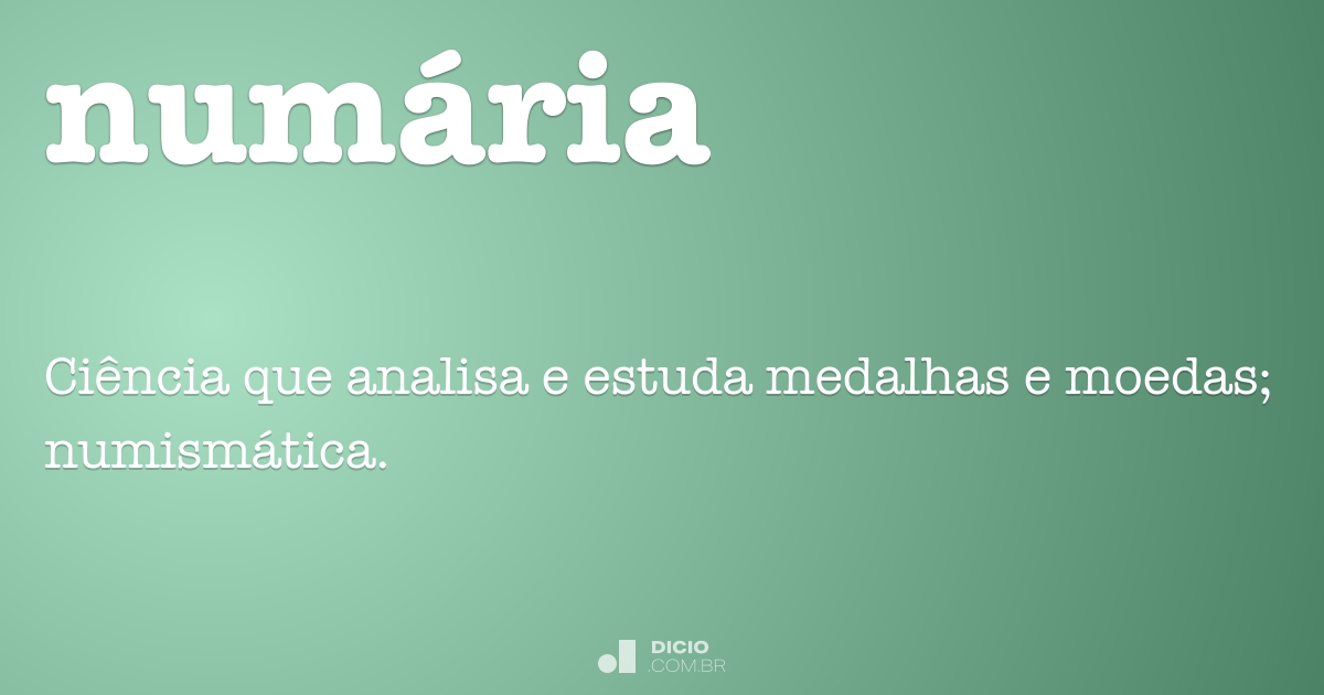 Numária - Dicio, Dicionário Online de Português