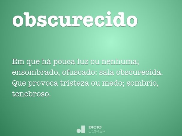 obscurecido