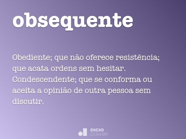 obsequente