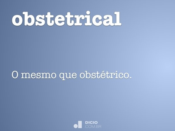 obstetrical