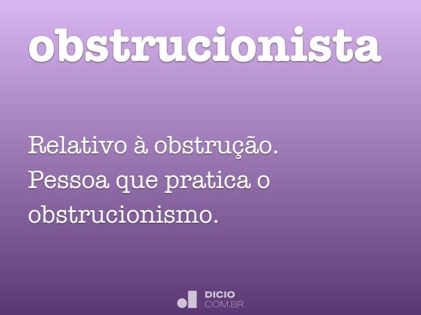 obstrucionista