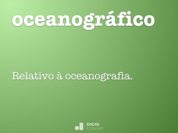 oceanográfico