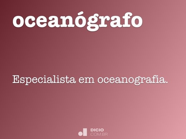 oceanógrafo