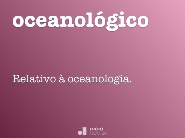 oceanológico