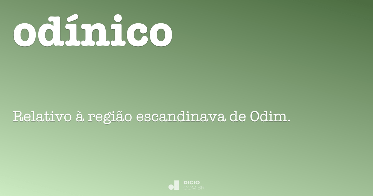 Escandinavo - Dicio, Dicionário Online de Português