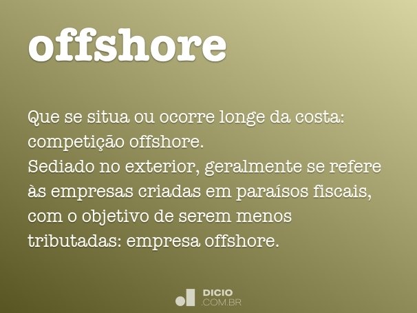Significado de offshore