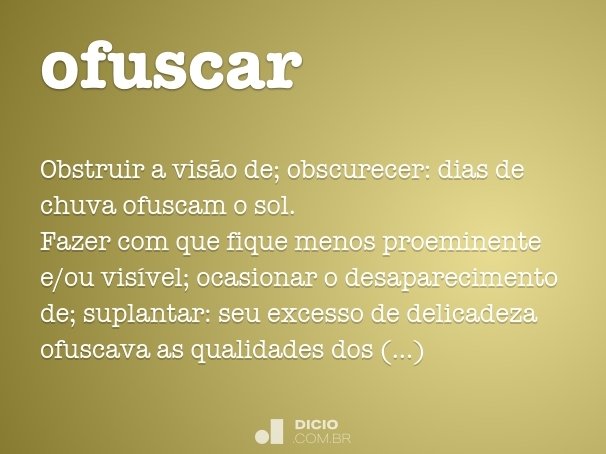 ofuscar