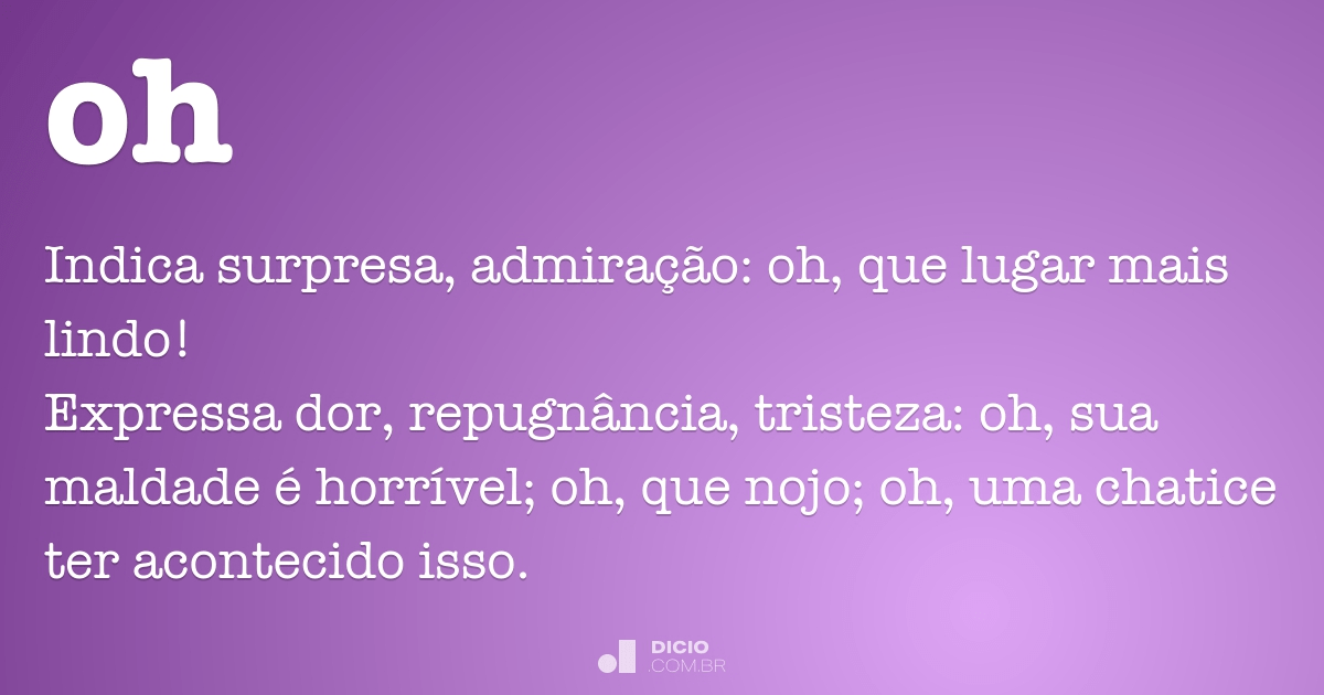 Oh Dicio Dicionario Online De Portugues