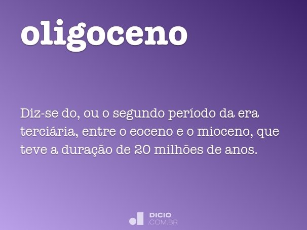 oligoceno