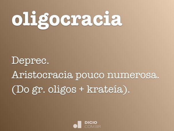 oligocracia