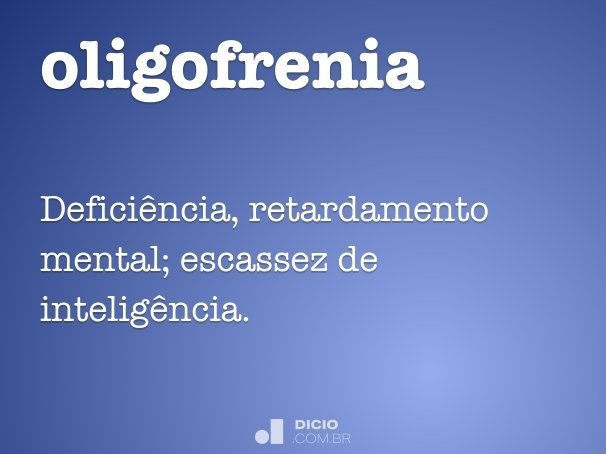 oligofrenia