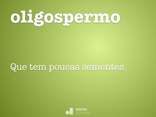 oligospermo