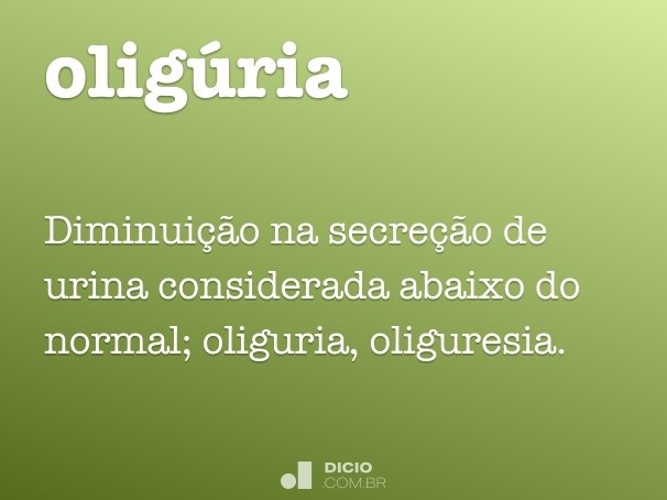 oligúria