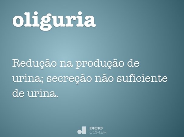 oliguria