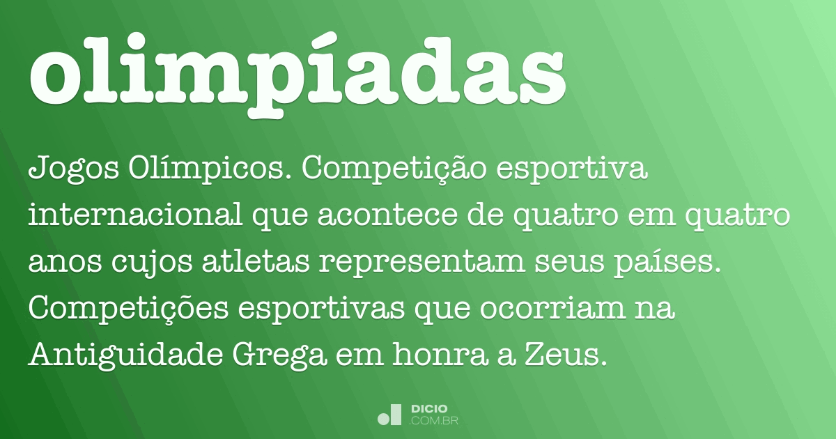 O que são as Olimpíadas (história, símbolos e esportes) - Significados