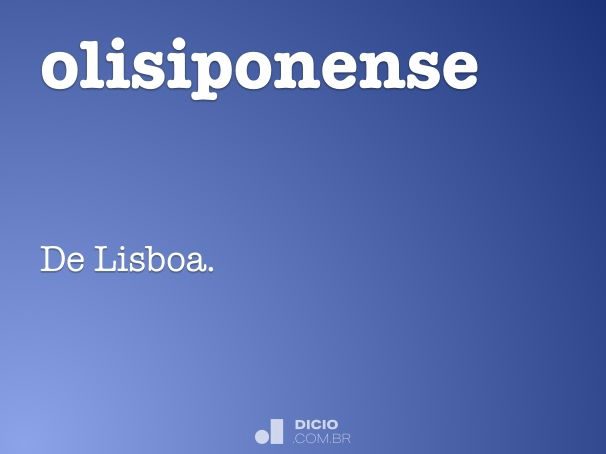 olisiponense