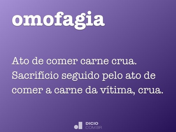 omofagia