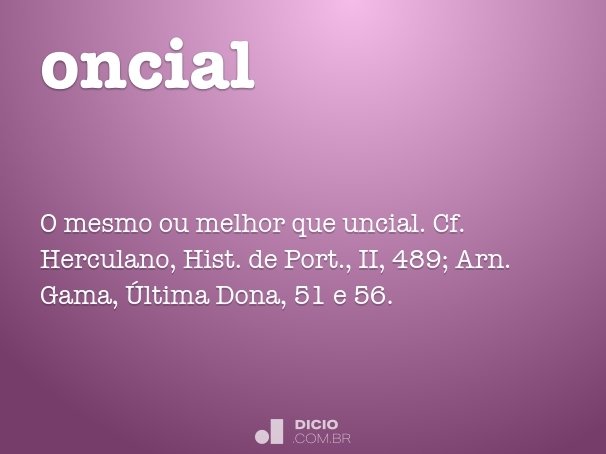 oncial
