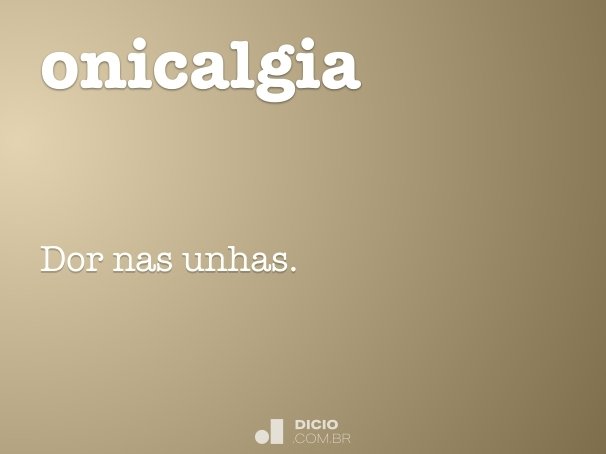 onicalgia
