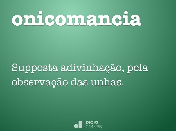 onicomancia