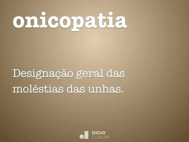 onicopatia