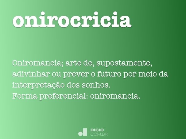 onirocricia
