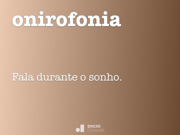 onirofonia