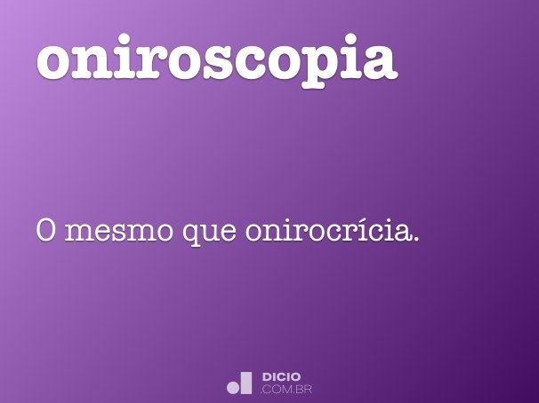 oniroscopia