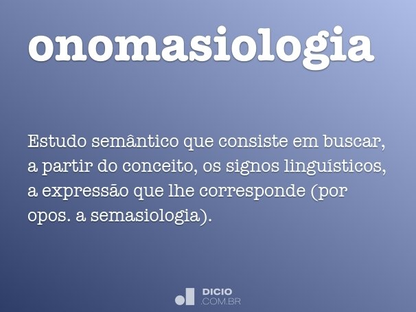 onomasiologia