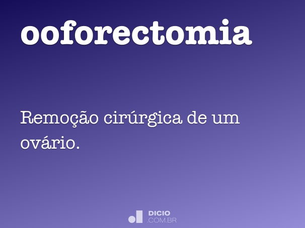 Ooforectomia 