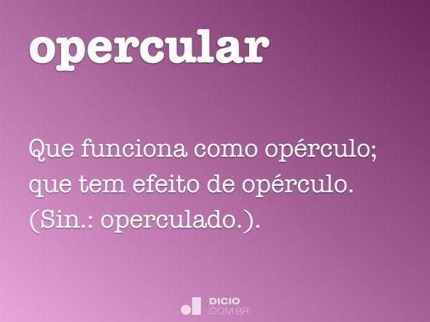 opercular