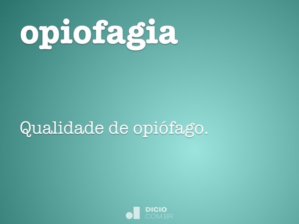 opiofagia