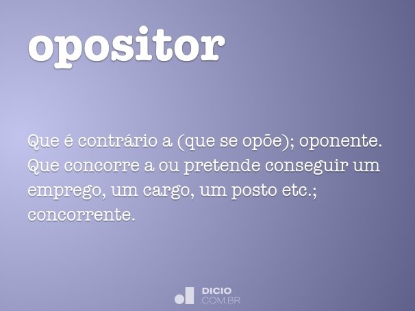 opositor
