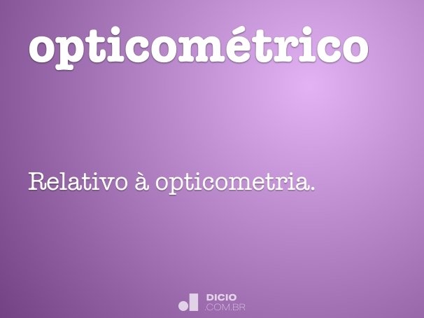 opticométrico