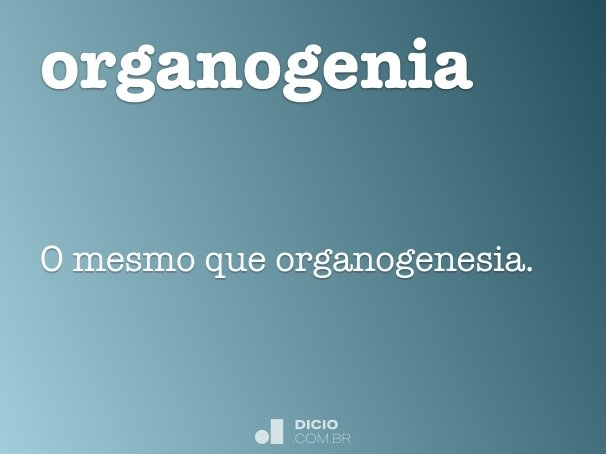 organogenia