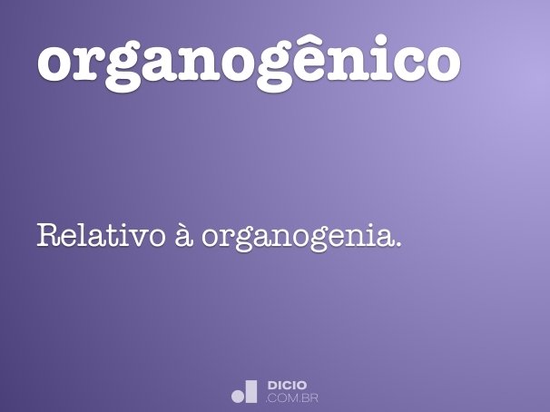 organogênico