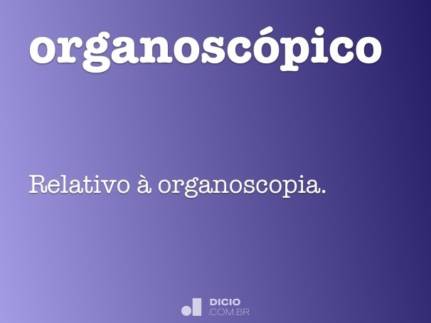 organoscópico