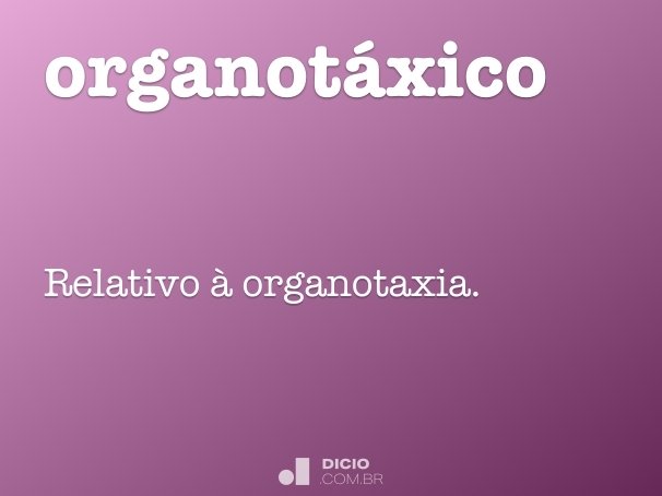 organotáxico