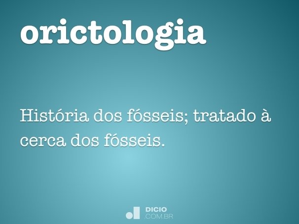orictologia