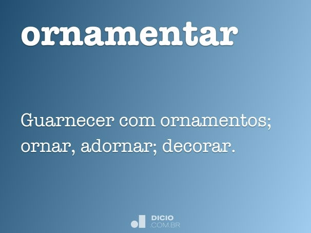 ornamentar